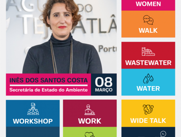 Secretária de Estado do Ambiente Inês dos Santos Costa no primeiro WTalk da Tejo Atlântico